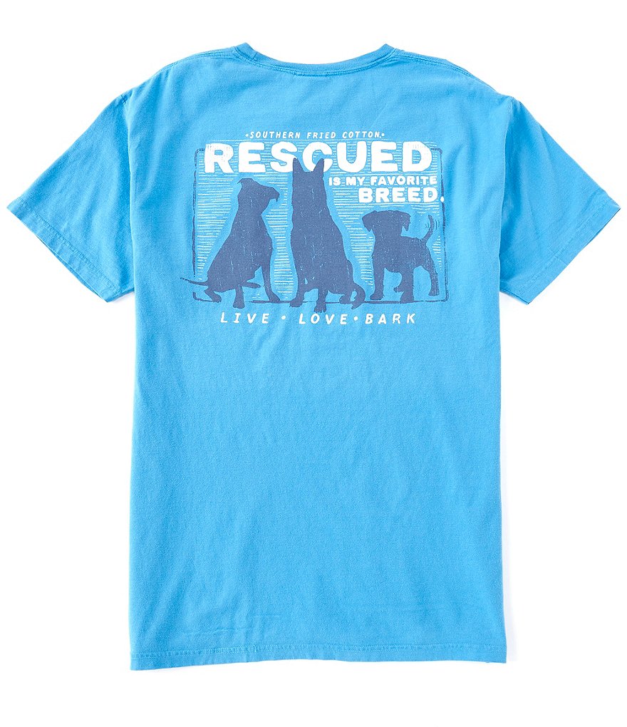 Southern Fried Cotton Men's Live Love Bark Short-Sleeve Pocket Graphic Tee