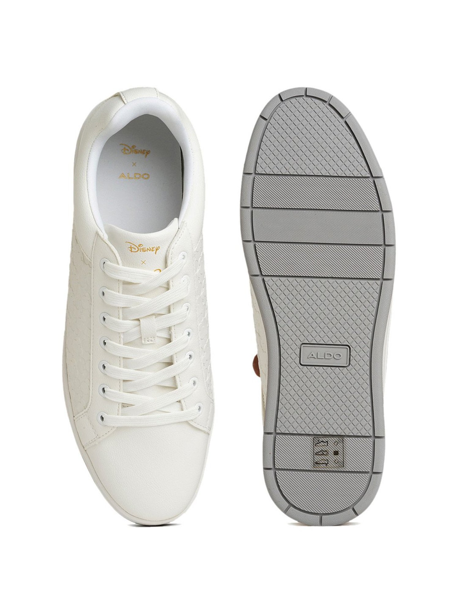 Aldo Men's Disney White Casual Sneakers