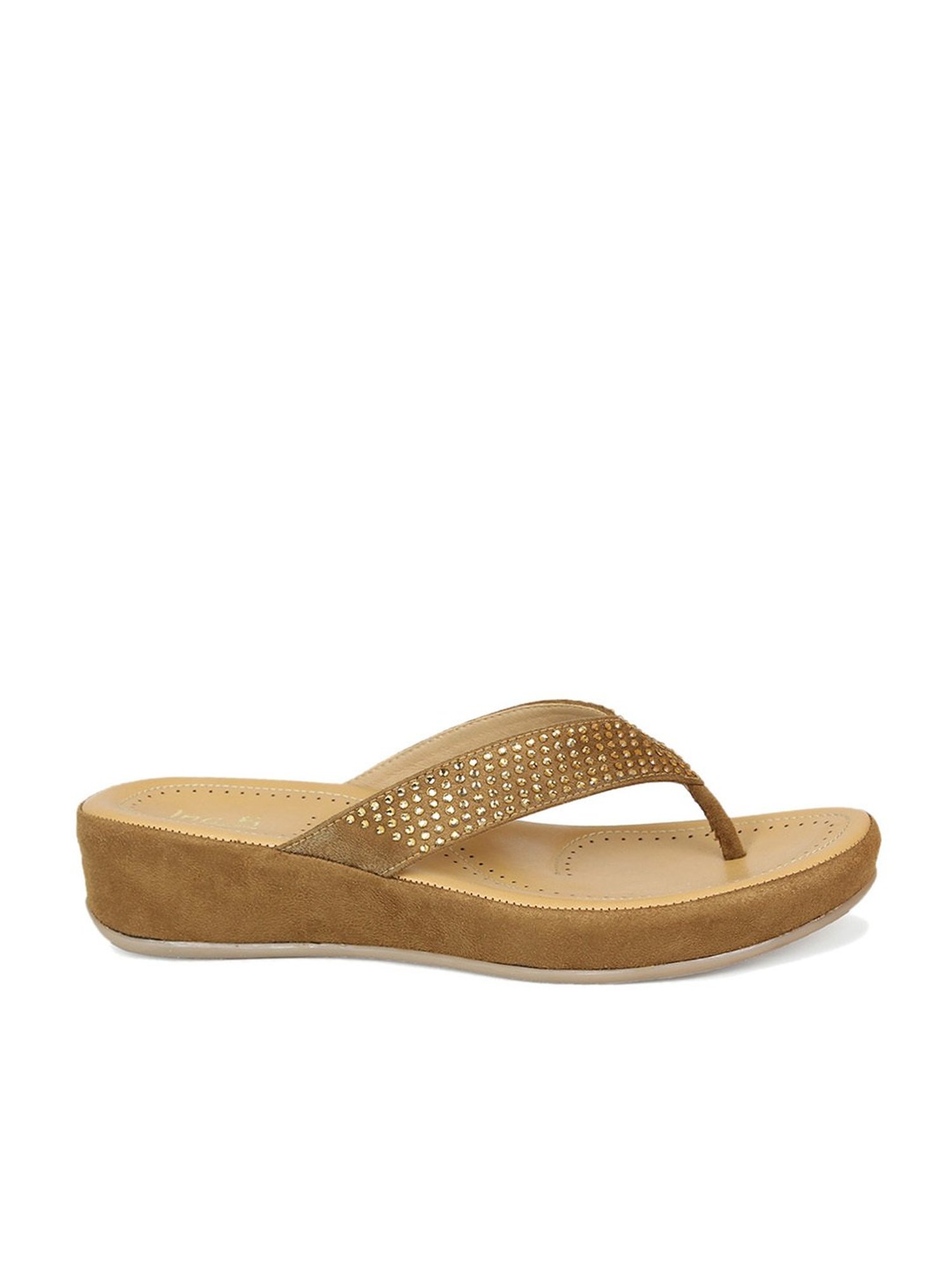Inc.5 Women's Tan Thong Wedges