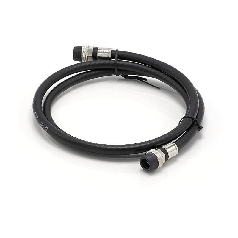 Feet Black RGCoaxial Cable with Rubber booted Weather Proof Outdoor Rated Connectors F81 RF Digital Coax for CATV Antenna Internet Satellite