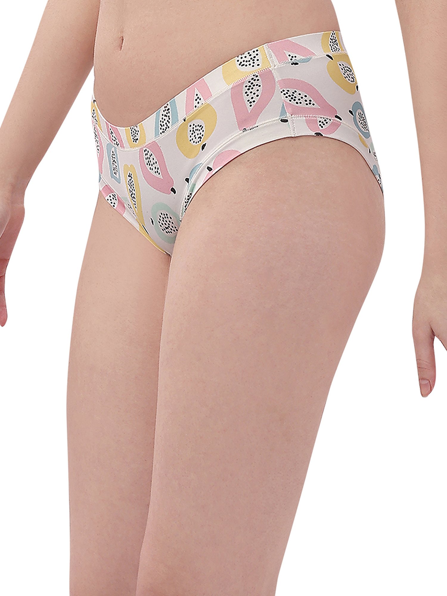 Soie Pink & Off White Printed Hipster Panty - Pack of 2