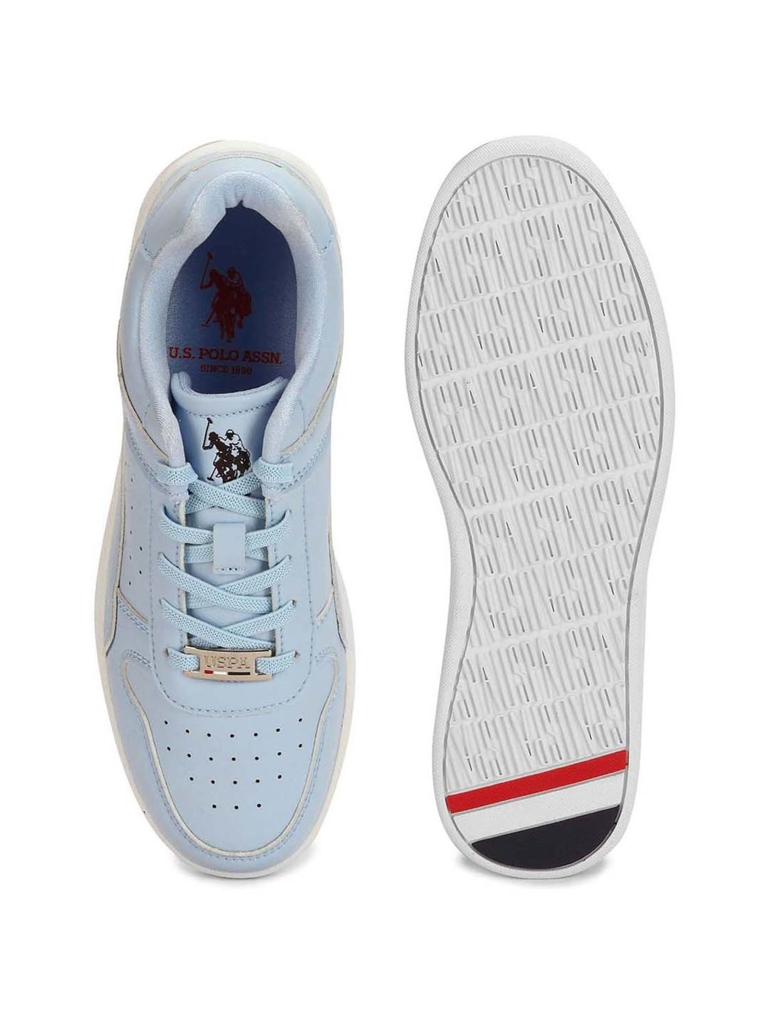 U.S. Polo Assn. Women's BELLA Light Blue Casual Sneakers