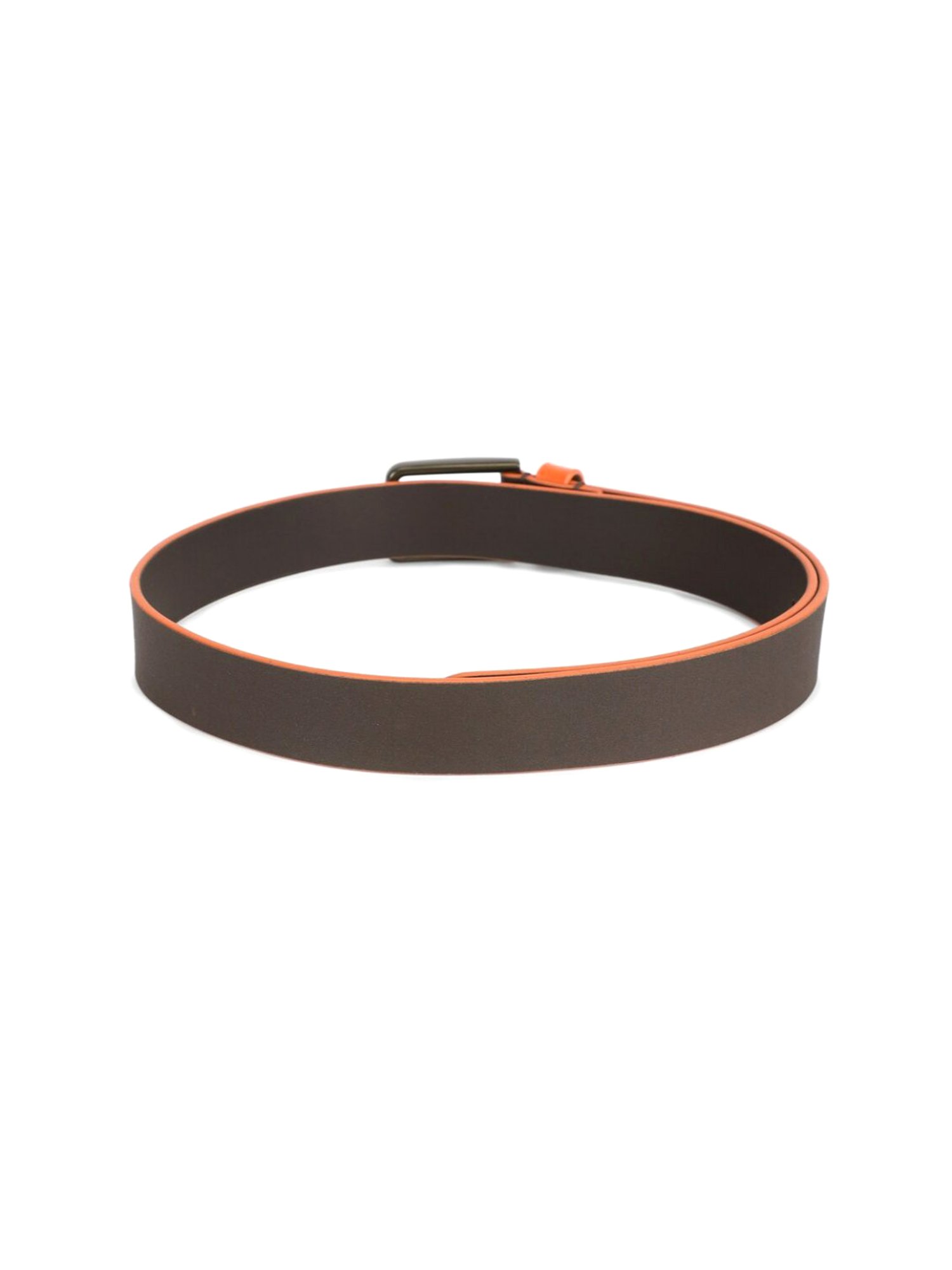 Simon Carter Brown Leather Casual Belt for Men