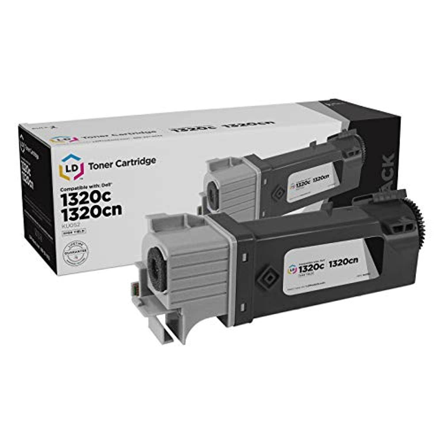 LD &copy; Dell 1320c / 1320 Black Toner - Compatible Replacement for Dell KU052 (310-9058) High Yield Laser Toner Cartridge