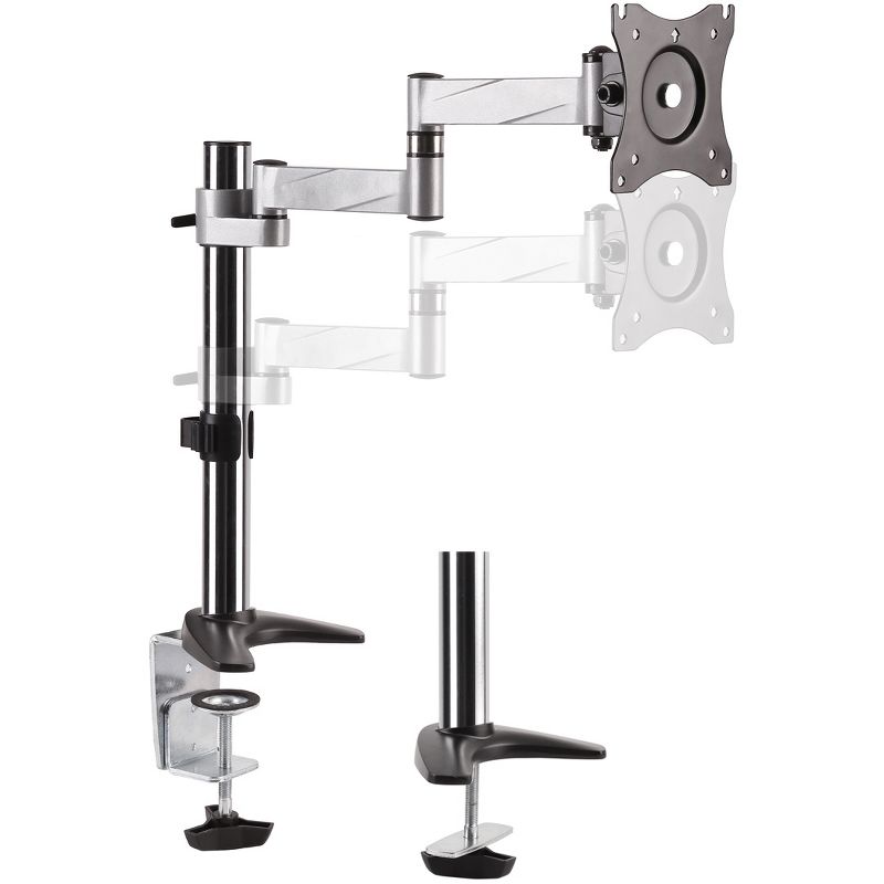 DIAMOND DMCA110 Desk Mount for Monitor - Black, Silver - 1 Display(s) Supported27" Screen Support - 17.60 lb Load Capacity