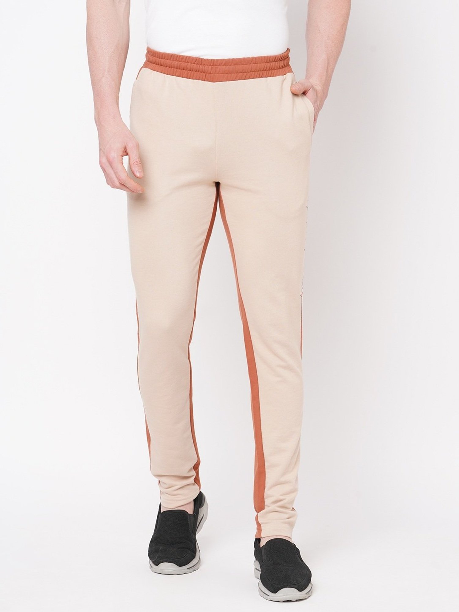 Fitz Brown Slim Fit Trackpants