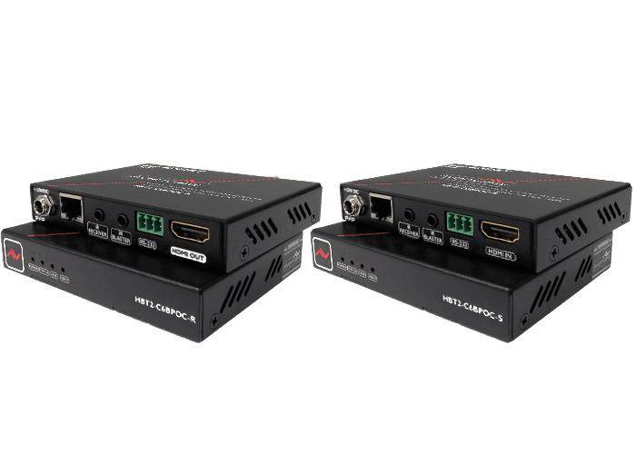 Avenview HBT2-C6BPOC-S 4K 60 HDMI HDR HDBaseT CAT5/6/7 Extender (Transmitter) with Bi-directional IR/RS-232/PoC