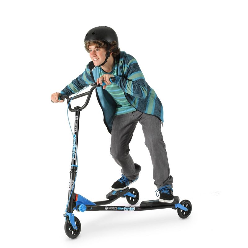Y-Volution Y-Fliker C3 Carver Scooter - Blue