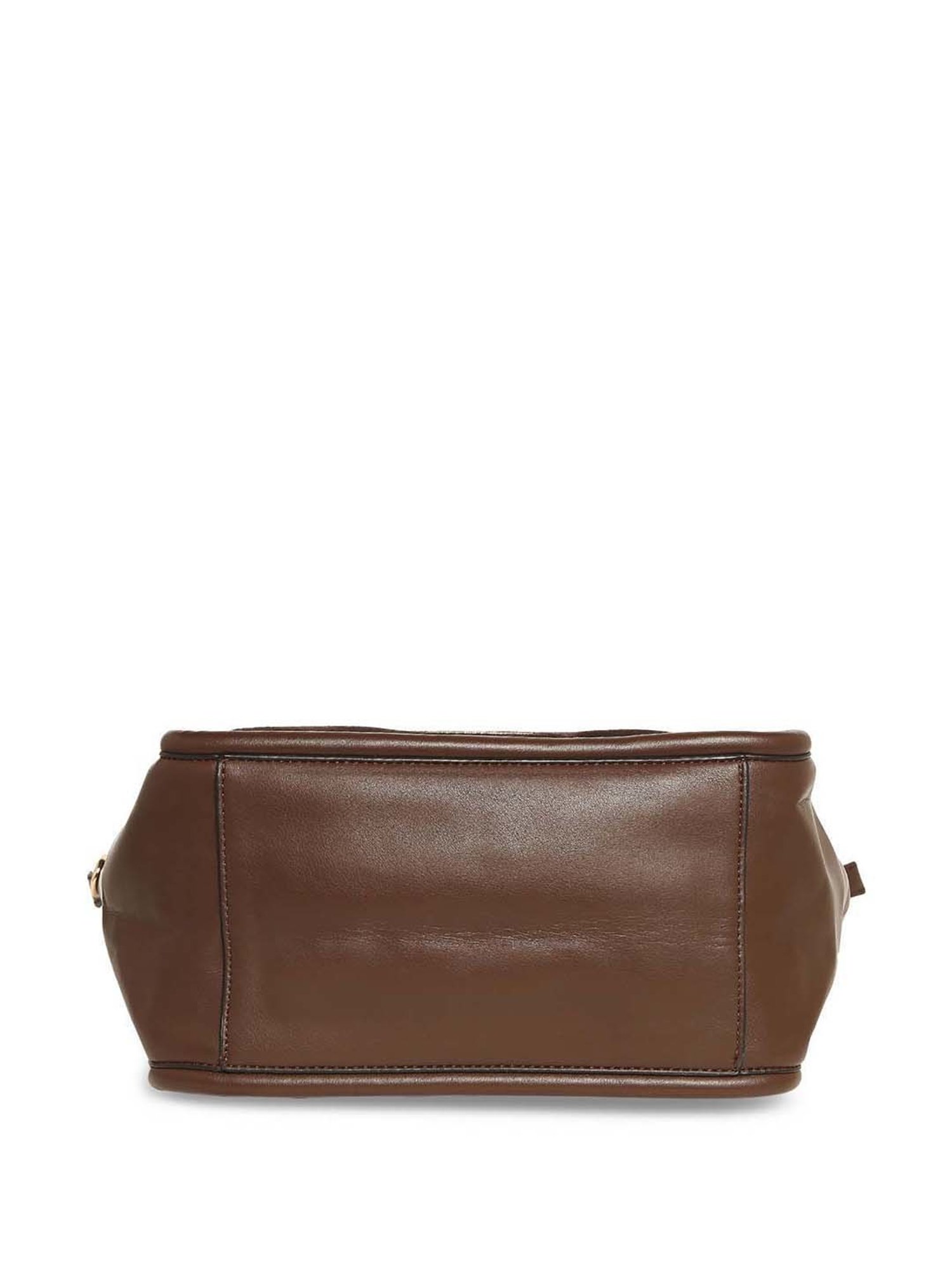 Marina Galanti Brown Solid Medium Tote Handbag