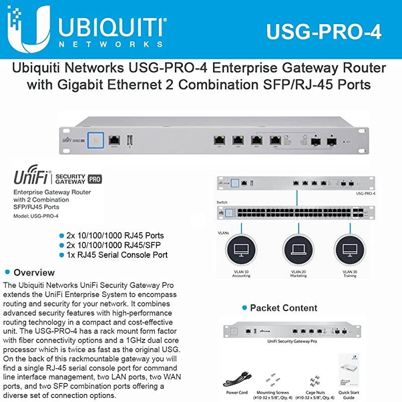Unifi Security Gateway, USG-PRO-4