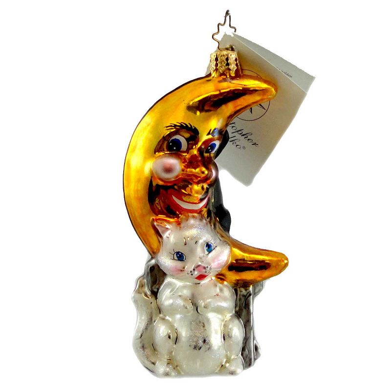 Christopher Radko Lonely Lovesongs Ornament Halloween Cat  -  Tree Ornaments