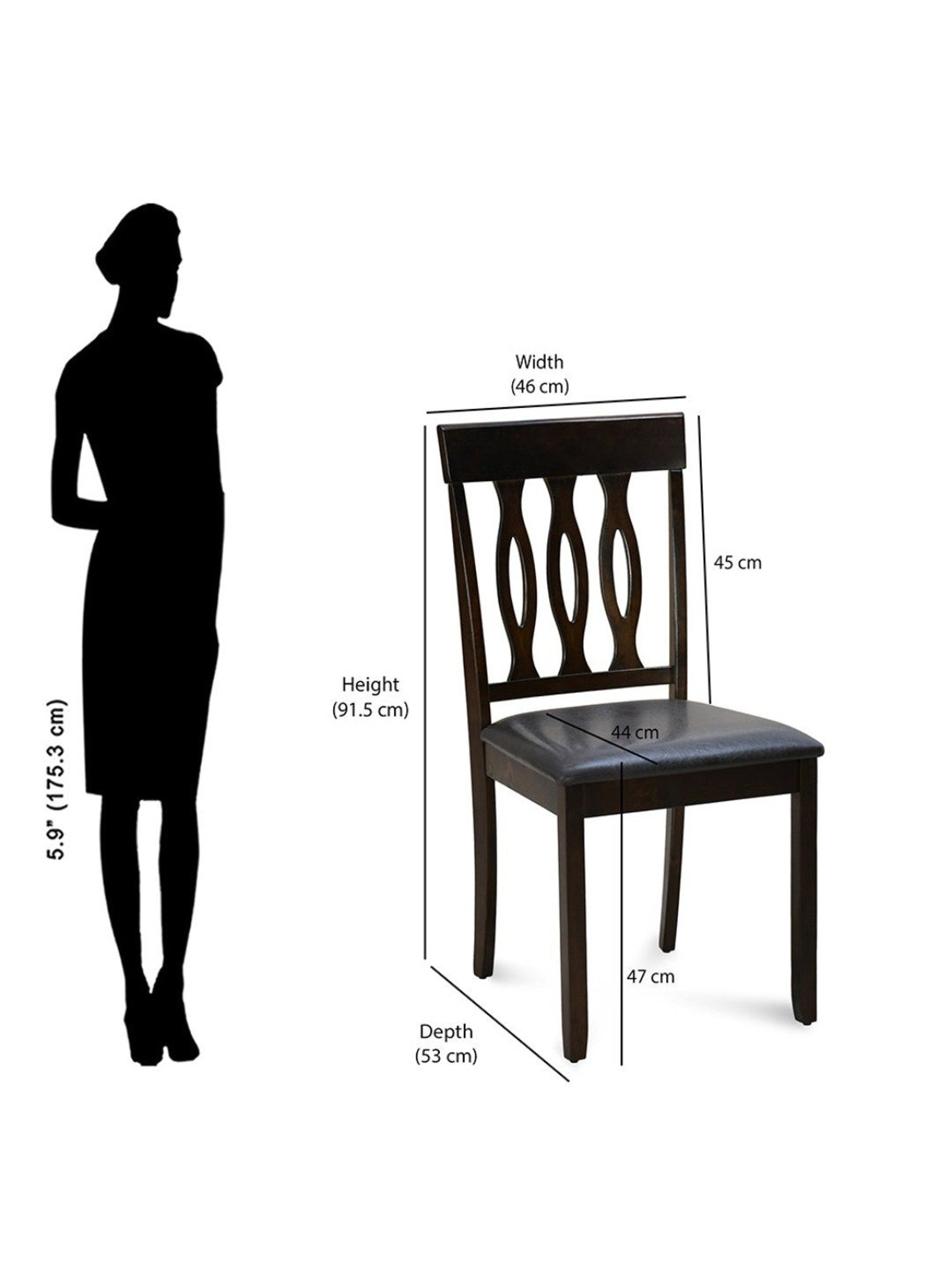 Nilkamal Olivia Brown Solid Wood Rubber wood 6 Seater Dinning Table set