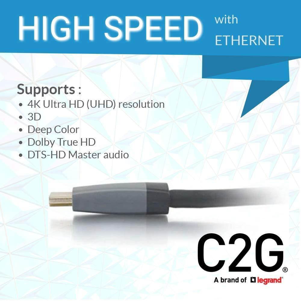 C2G 50627 Select High Speed HDMI Cable with Ethernet M/M, In-Wall CL2-Rated (6 Feet, 1.82 Meters)