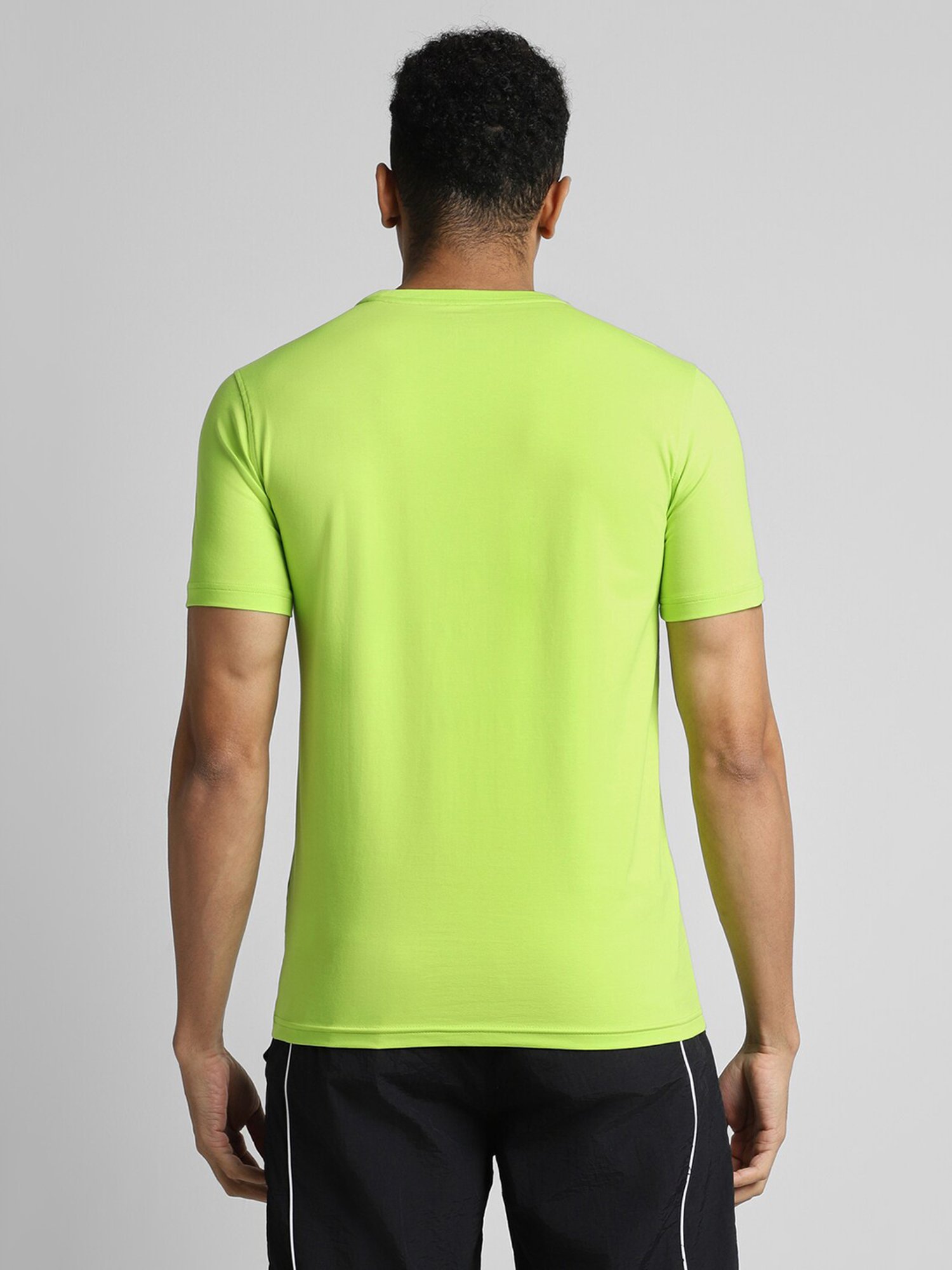 Reebok Green Slim Fit Print T Shirt