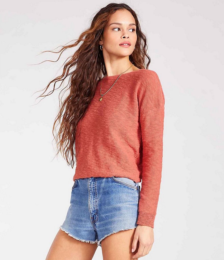 BB Dakota by Steve Madden Twist Connection Back Long Sleeve Top