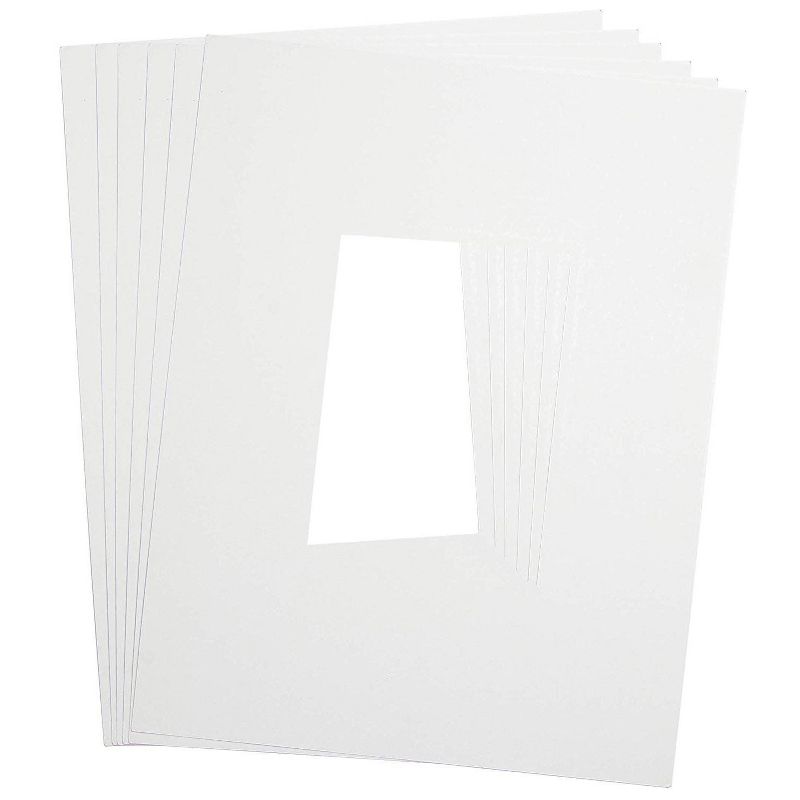 6-Pack Signature Autograph Picture Mat Frames for Weddings, Graduation, White, 14 X 11 inches