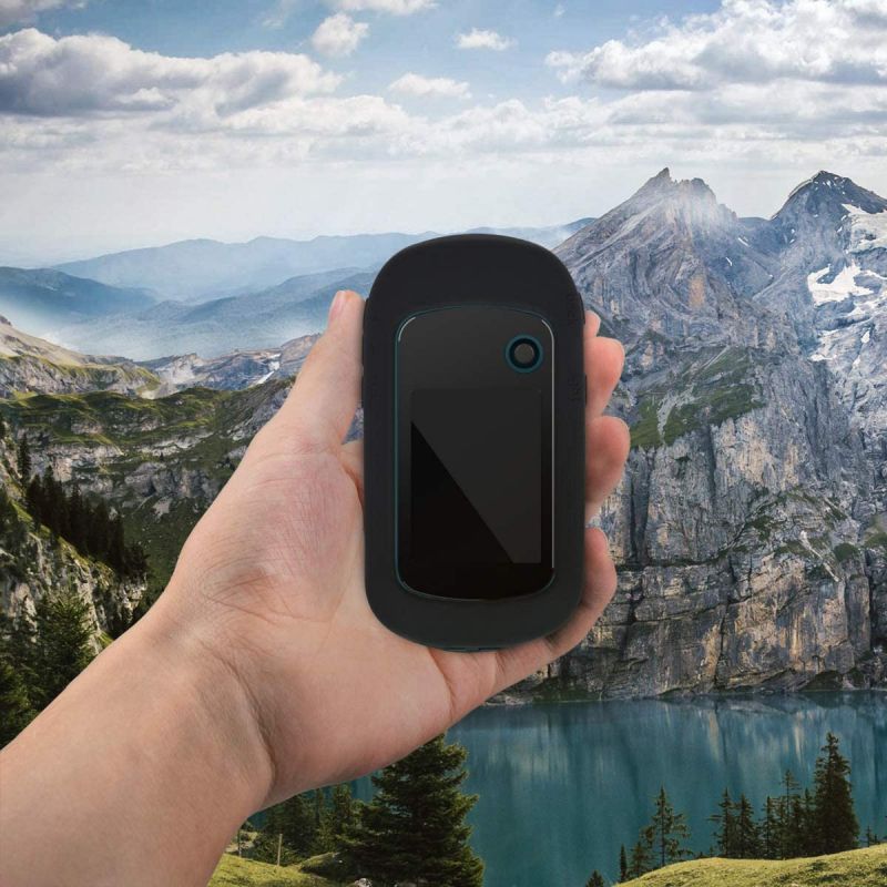 kwmobile Case Compatible with Garmin eTrex 22x / 32x - GPS Handset Navigation System Soft Silicone Skin Protective Cover - Black