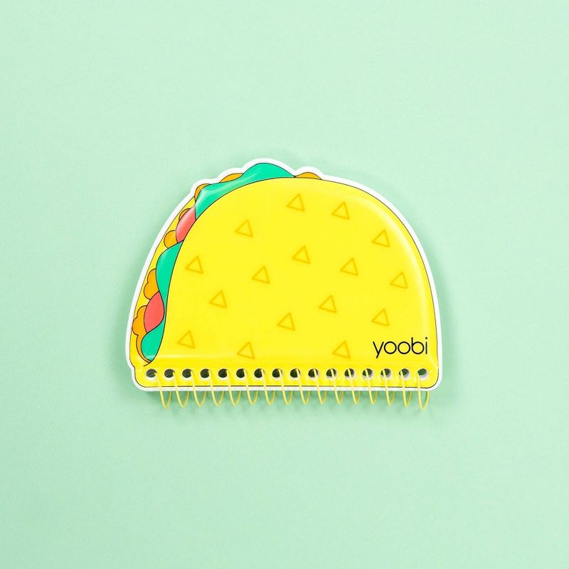 Yoobi™ 80 sheet 1 Subject College Ruled Mini Spiral Notebook  Puffy Taco