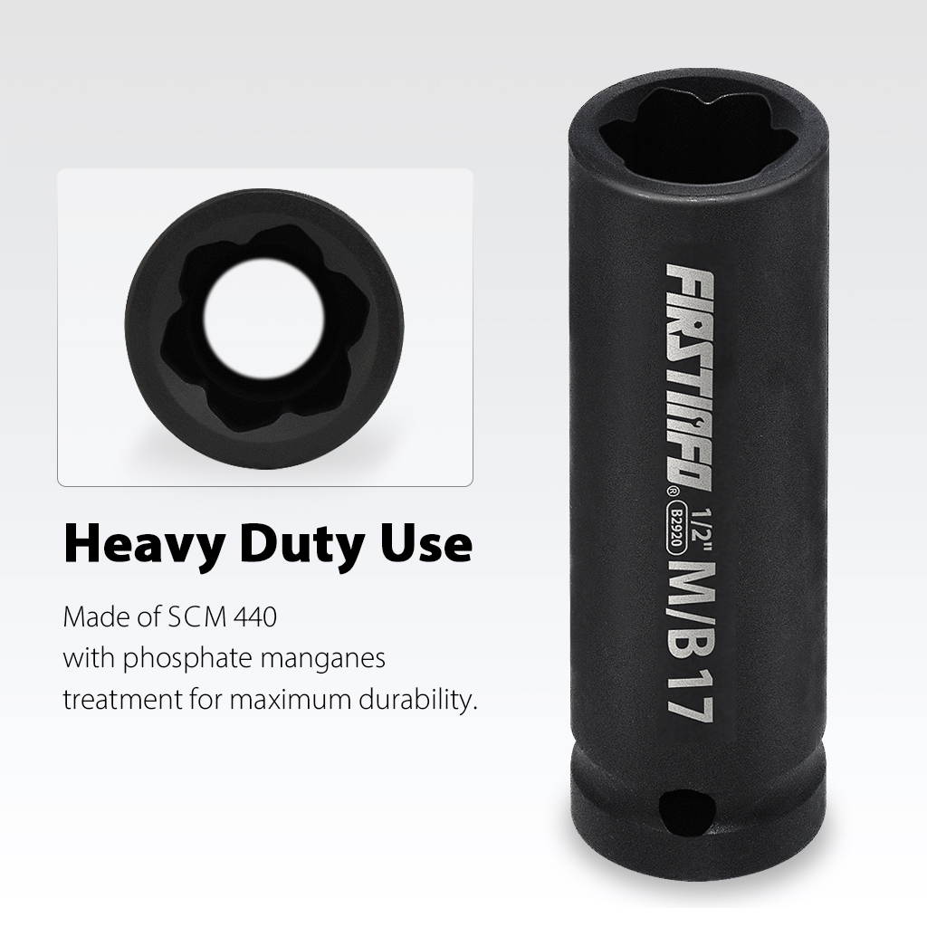 FIRSTINFO Protective Lug Nut Socket for Mercedes Benz Vehicles with 17mm Convex, Flower Head Lug Nuts