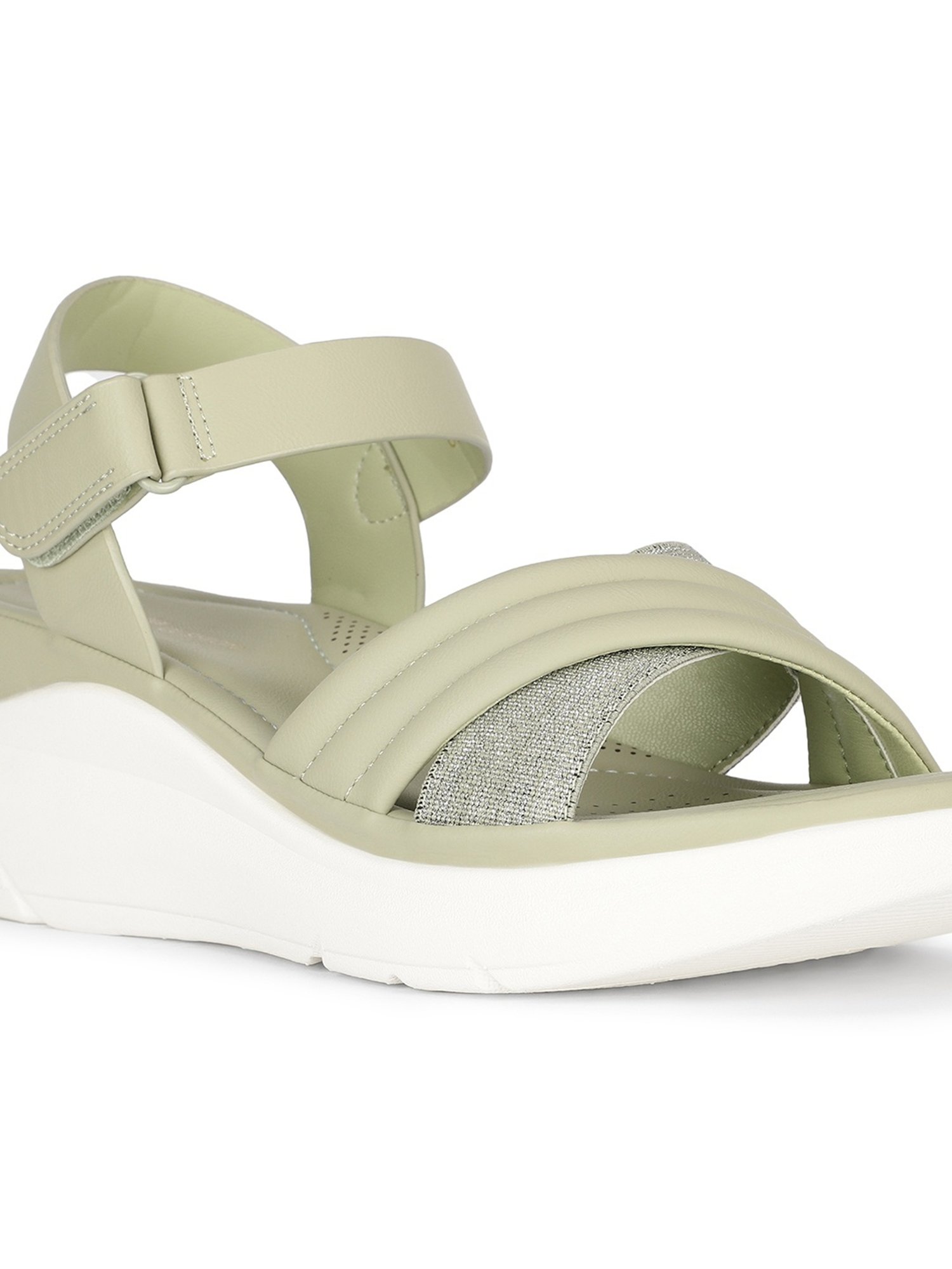 Bata Comfit by Bata Women's COLBIE Green Ankle Strap Wedges