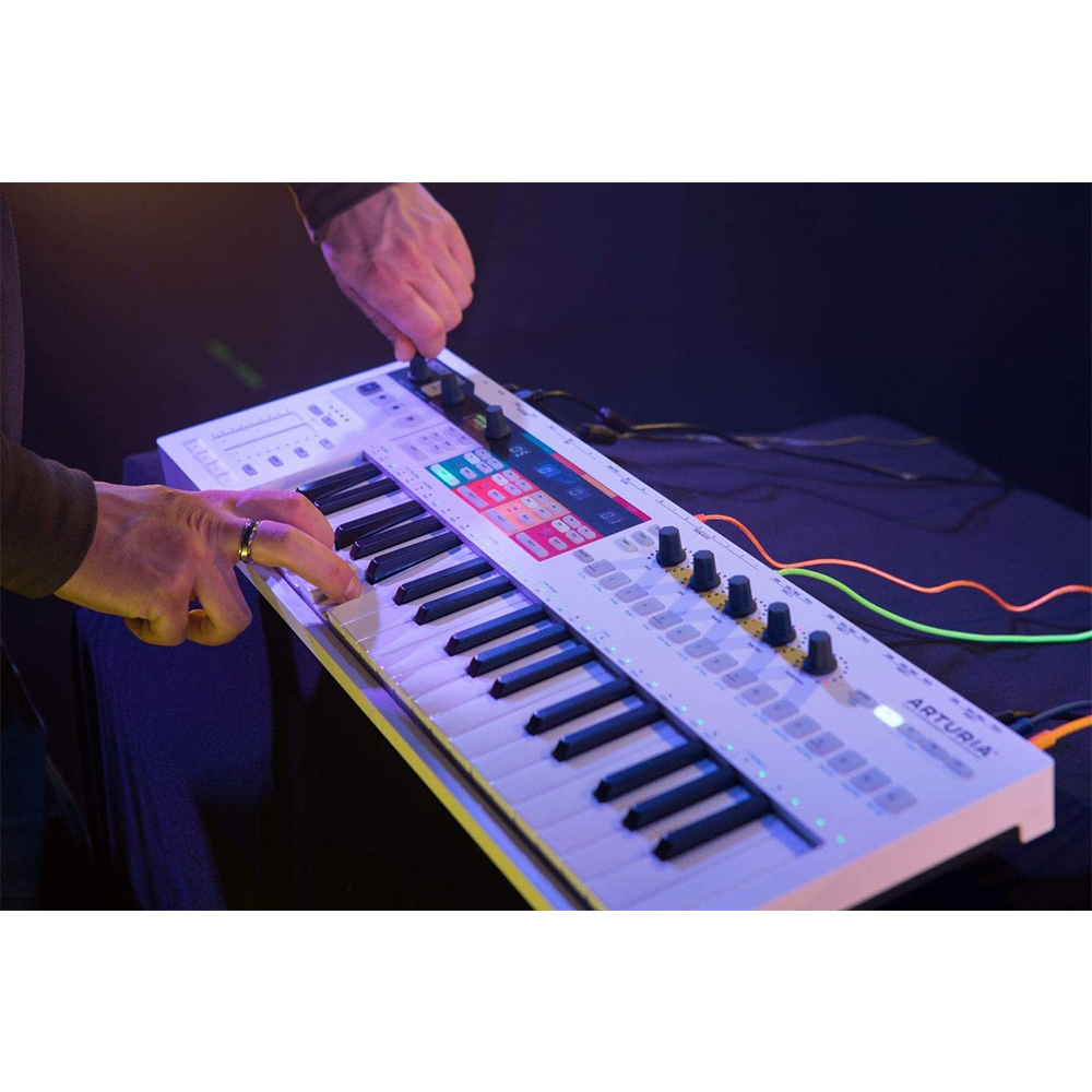 Arturia KeyStep Pro 37-key Keyboard Controller & Sequencer with Studio Monitor Headphones & Sustain Pedal Bundle