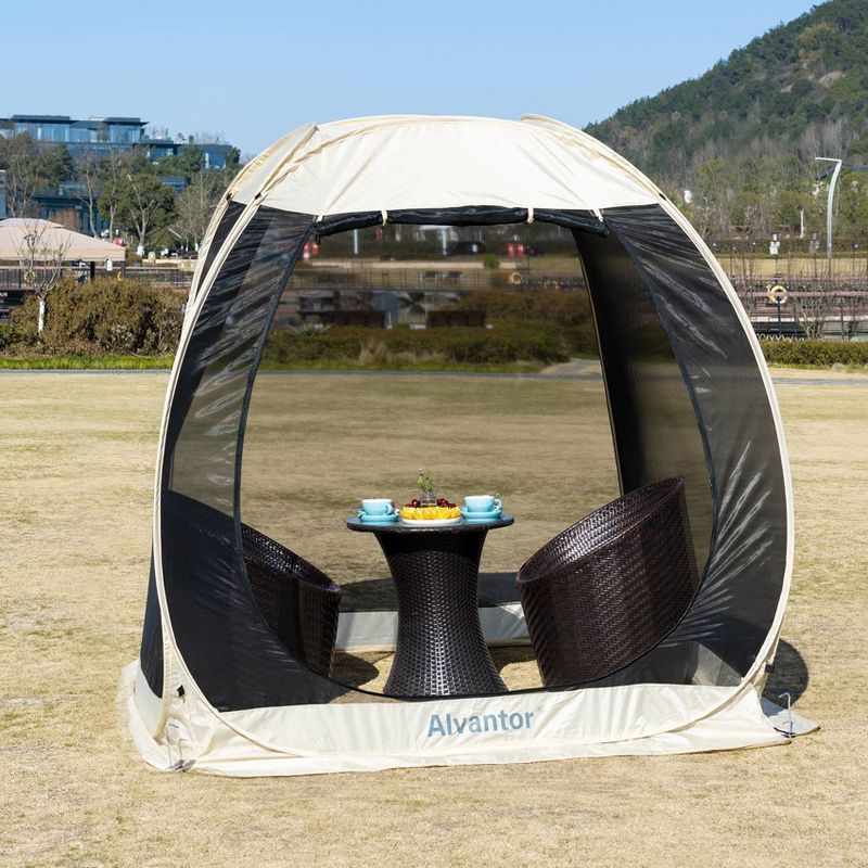 6'X6' Outdoor Instant Pop-Up Screened Tent - Alvantor