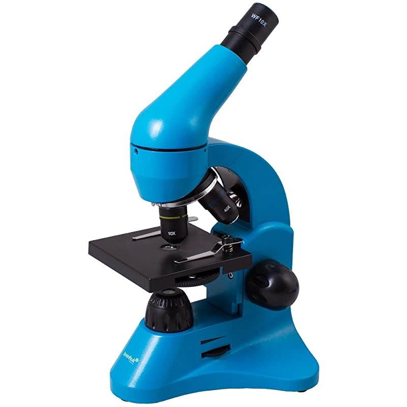 Rainbow 50L Azure Lightweight Student Microscope (40-800x) with Experiment Kit and Storage Case