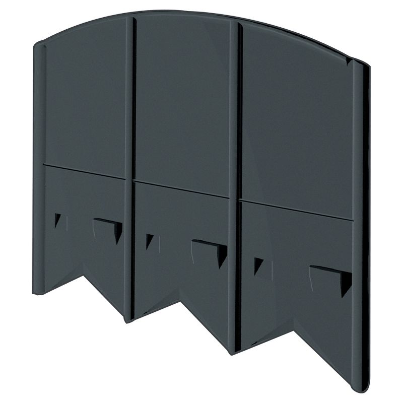 6" Choppers Heavy Duty Hammer In Edging, 120pc - Black - Emsco