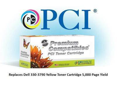 PCI PCI Brand Dell 330-3790 (F935N) M803K Yellow Toner Cartridge 5K High-Yield Compa - 330-3790-PC