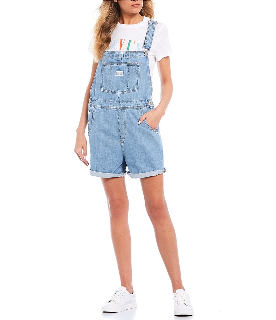 Celebrity Pink U-Back Frayed Hem Shortalls