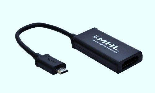 Micro USB to HDMI MHL Adapter Bundle With Transcend 16GB MicroSDHC Memory Card, HDMI, Micro USB and Charger (Mobile High Definition Link) for LG, HTC, Sony and Samsung Smartphones and Tablets