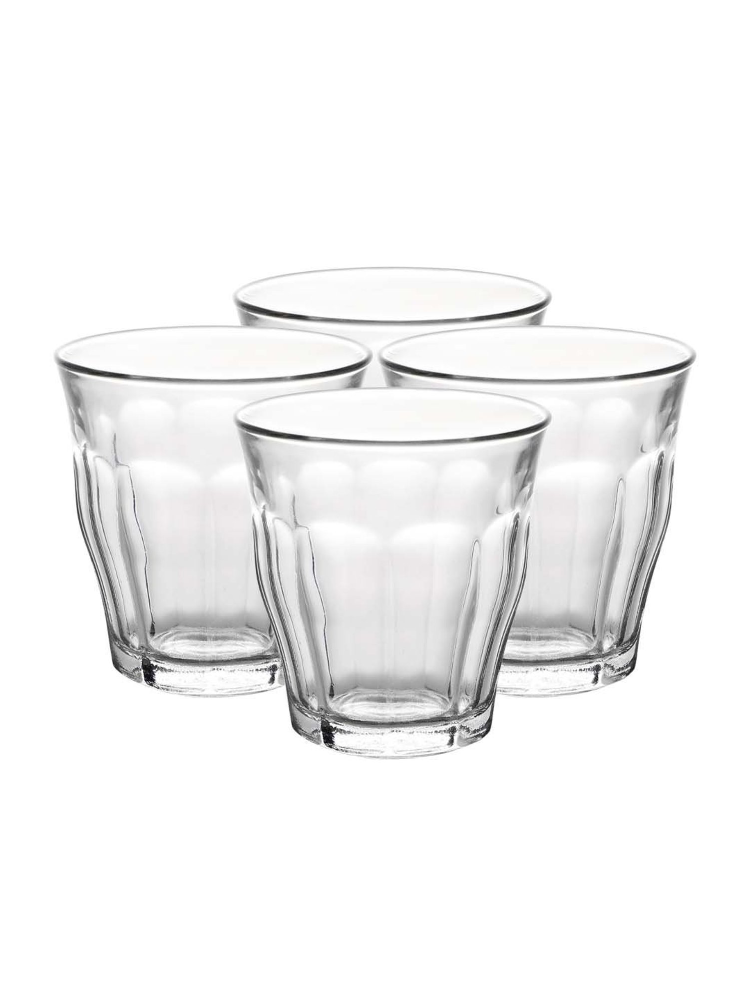 Duralex 'Picardie' Transparent Glass 20.5 cm Tumbler (0.22 L) - Set of 4