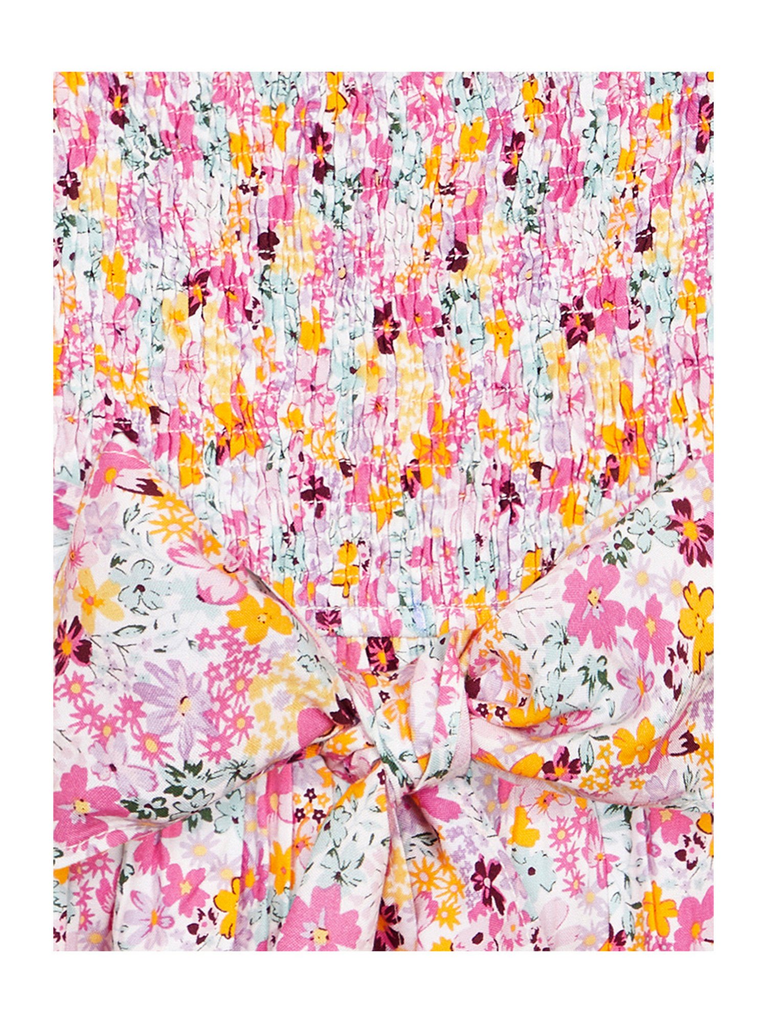 Budding Bees Kids Multicolor Floral Print Top