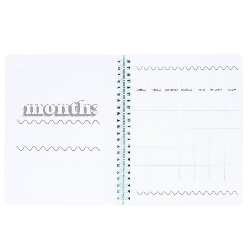 Undated Planner 7.75"x 6" Ice Cream Purple - Yoobi™