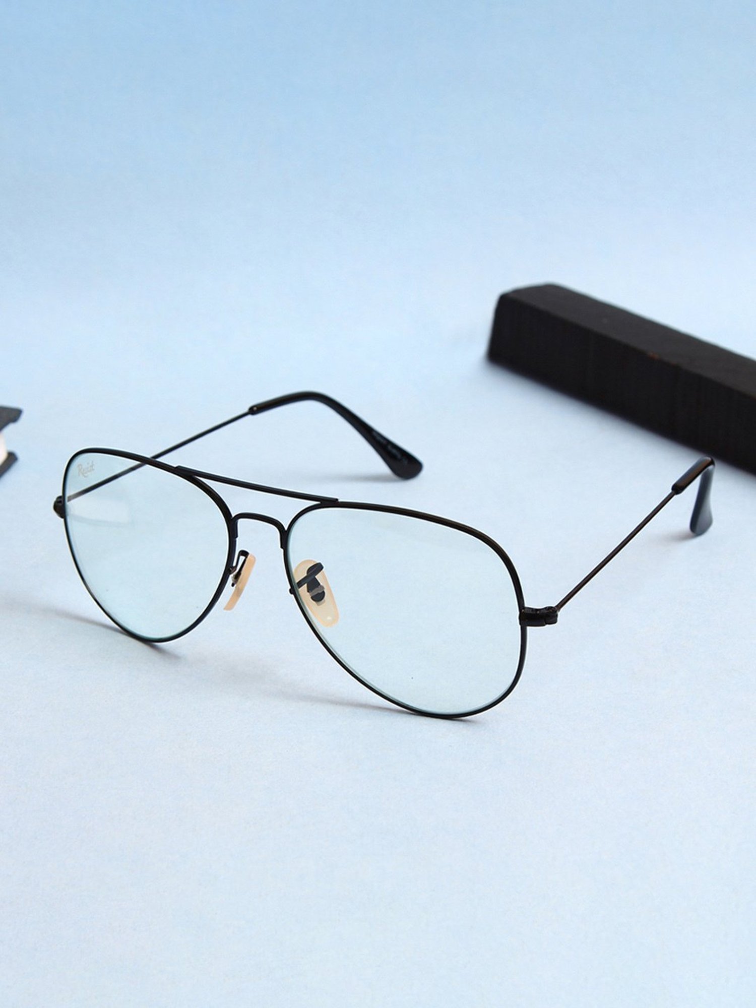 Resist Eyewear Clear Aviator UV Protection Unisex Sunglasses