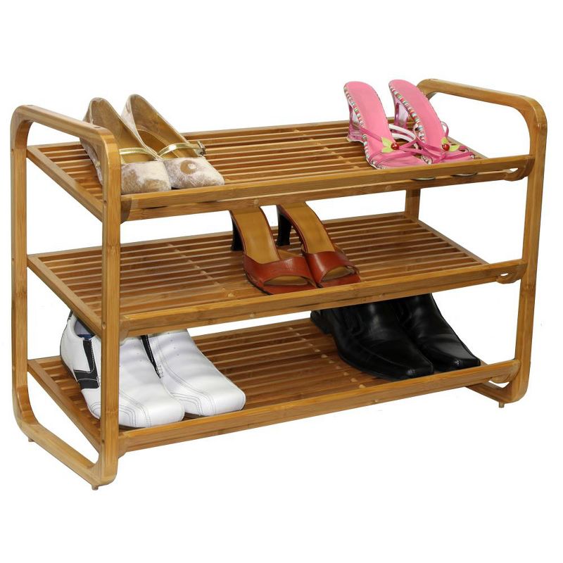 Oceanstar 3 Tier Bamboo Shoe Rack