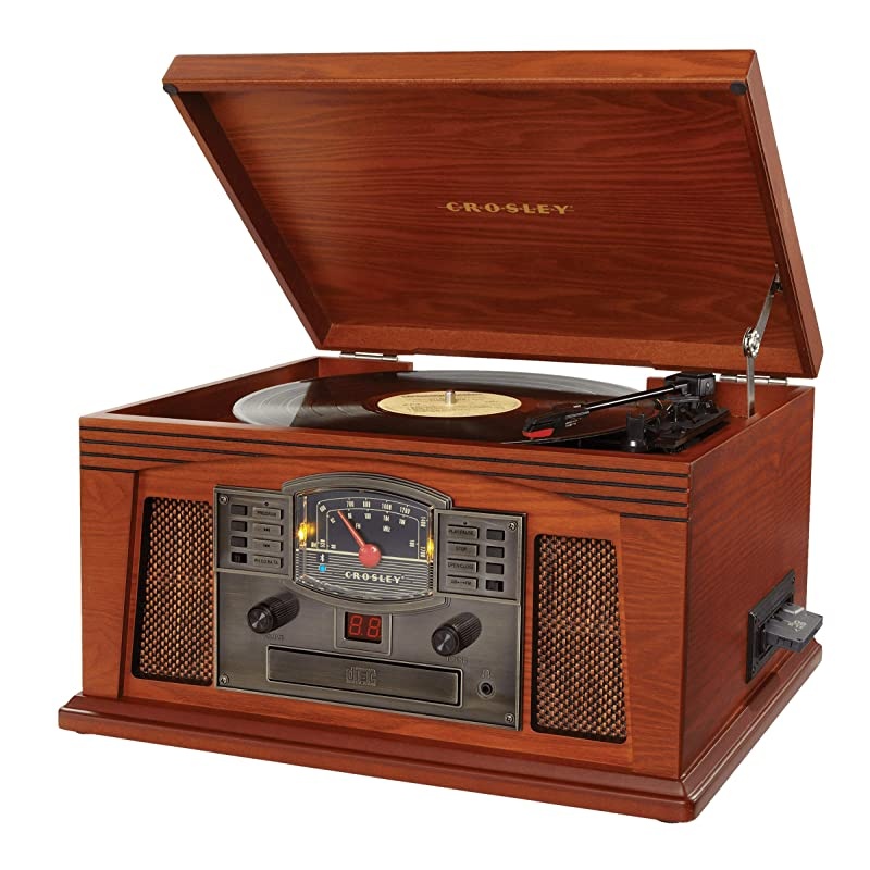 Turntable Record Player Speaker Portable Vinyl Player 3 Speed Dust Free Suitcase Autostop RCA Output AUX Input Headphone Jack BeltDriven Extra Stylus Free Audio Cable 9W Teal