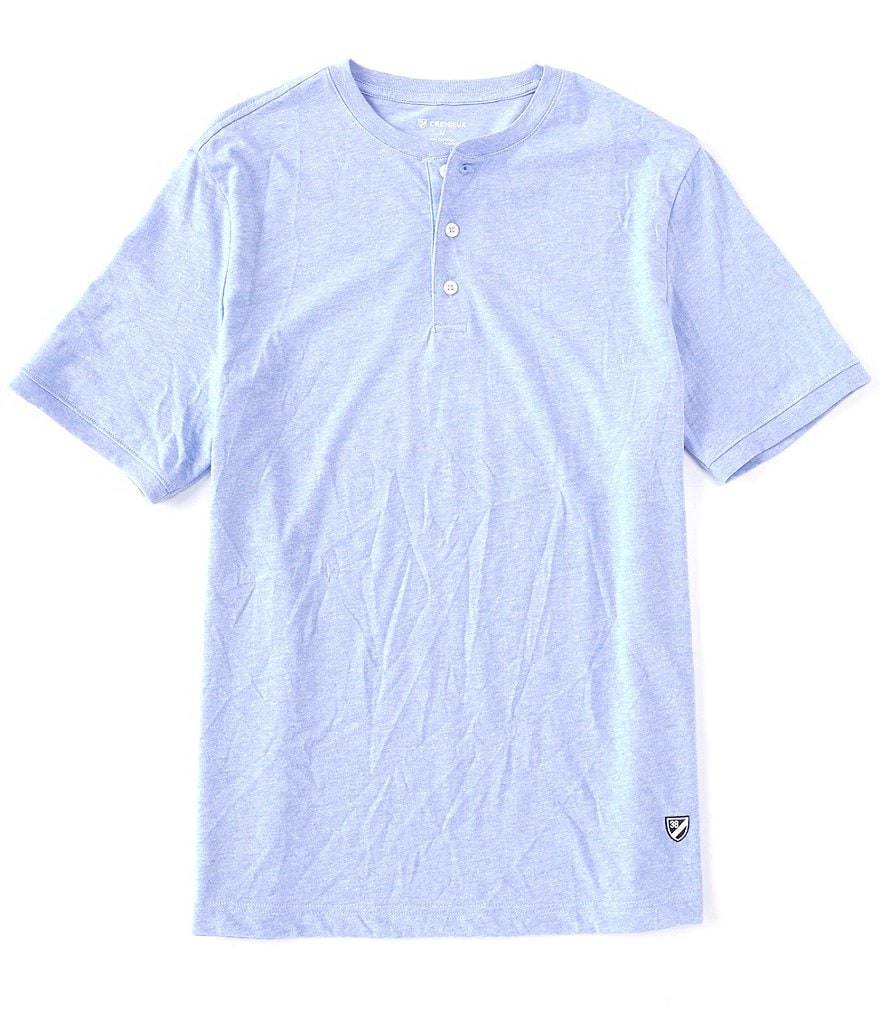 Cremieux Spacedye Short-Sleeve Henley