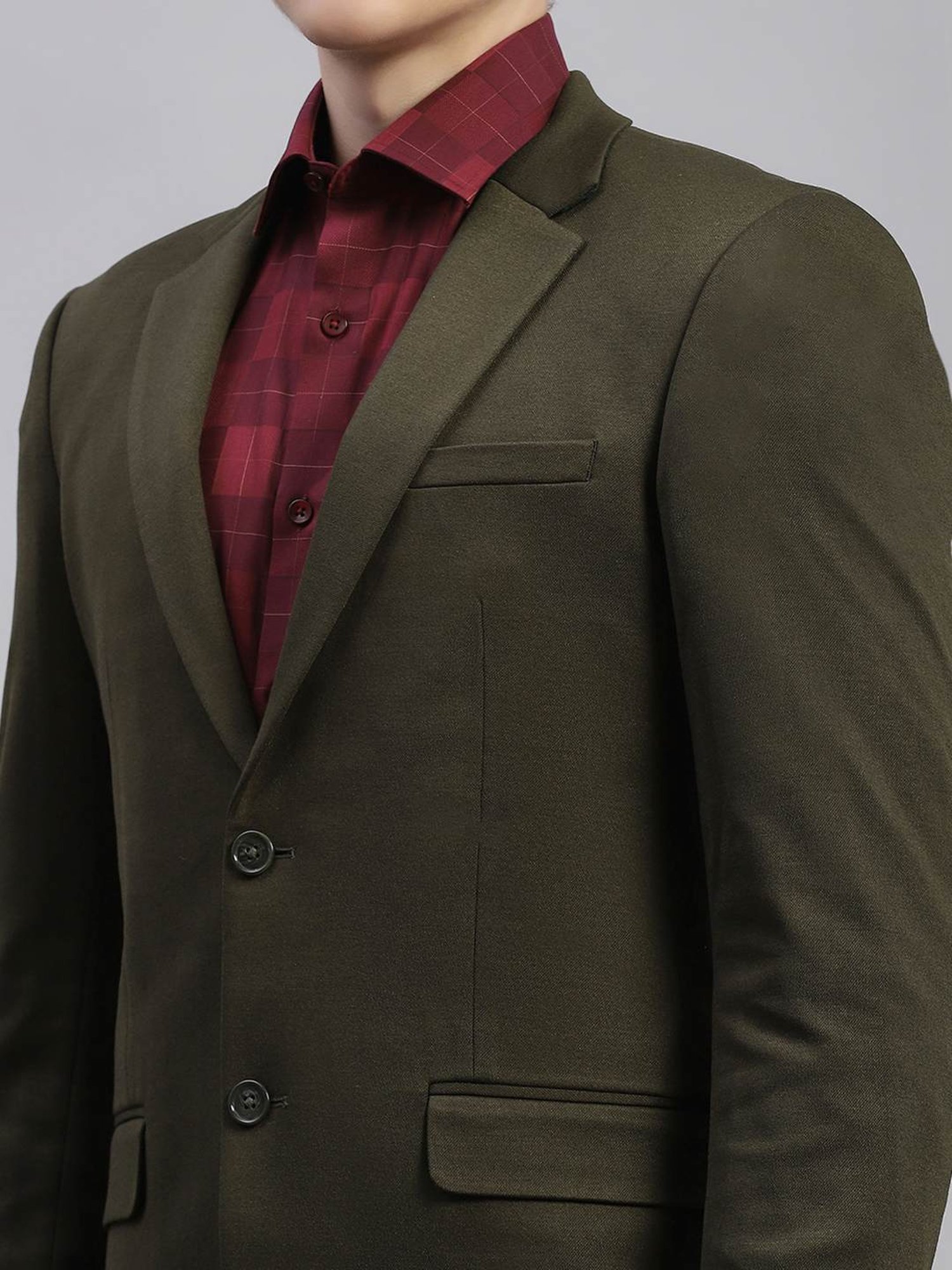 Arrow Sports Green Regular Fit Texture Waistcoat