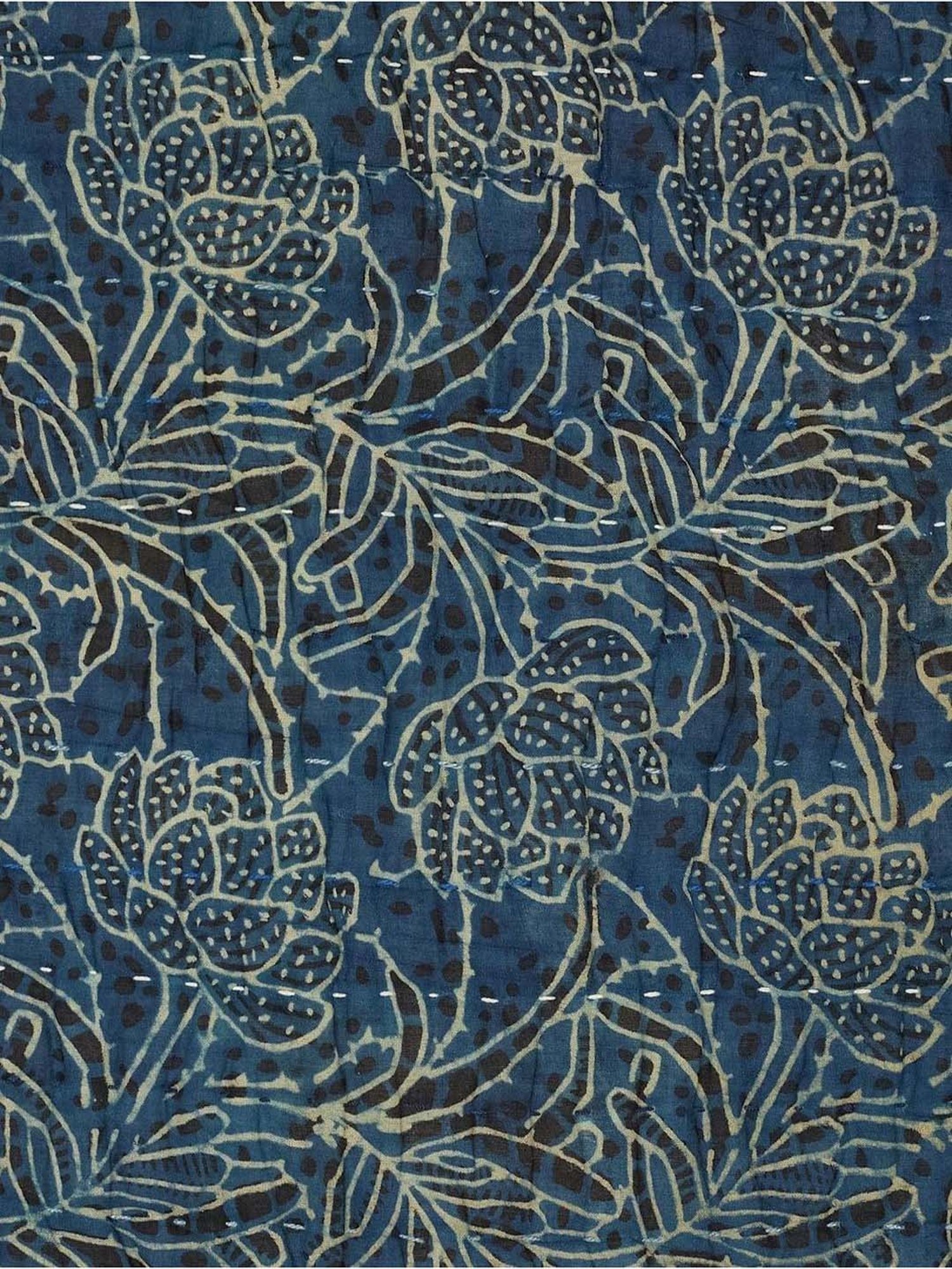 Fabindia Abhinita Indigo Cotton 172 TC Pillow Cover - Set of 2