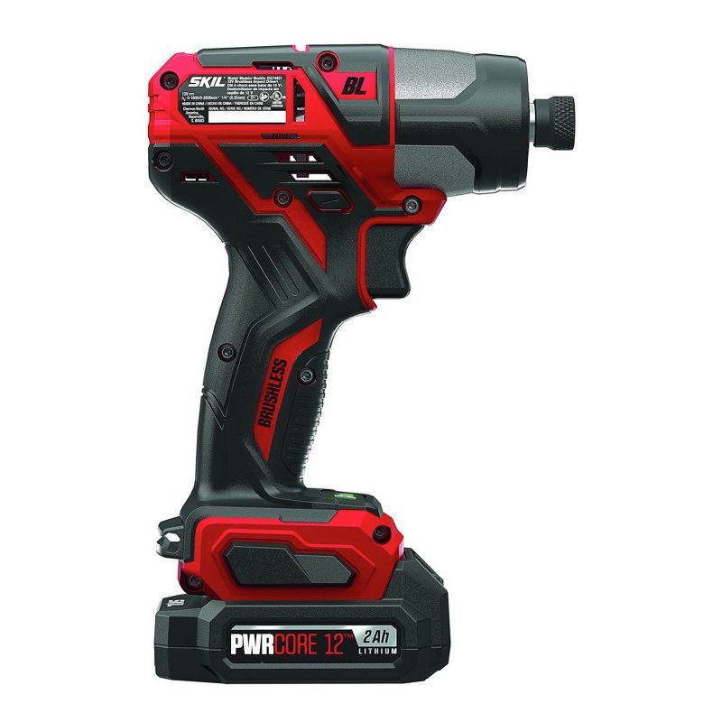 Skil ID574402 12V Brushless Lithium-Ion 1/4 in. Cordless Hex Impact Kit (2 Ah)