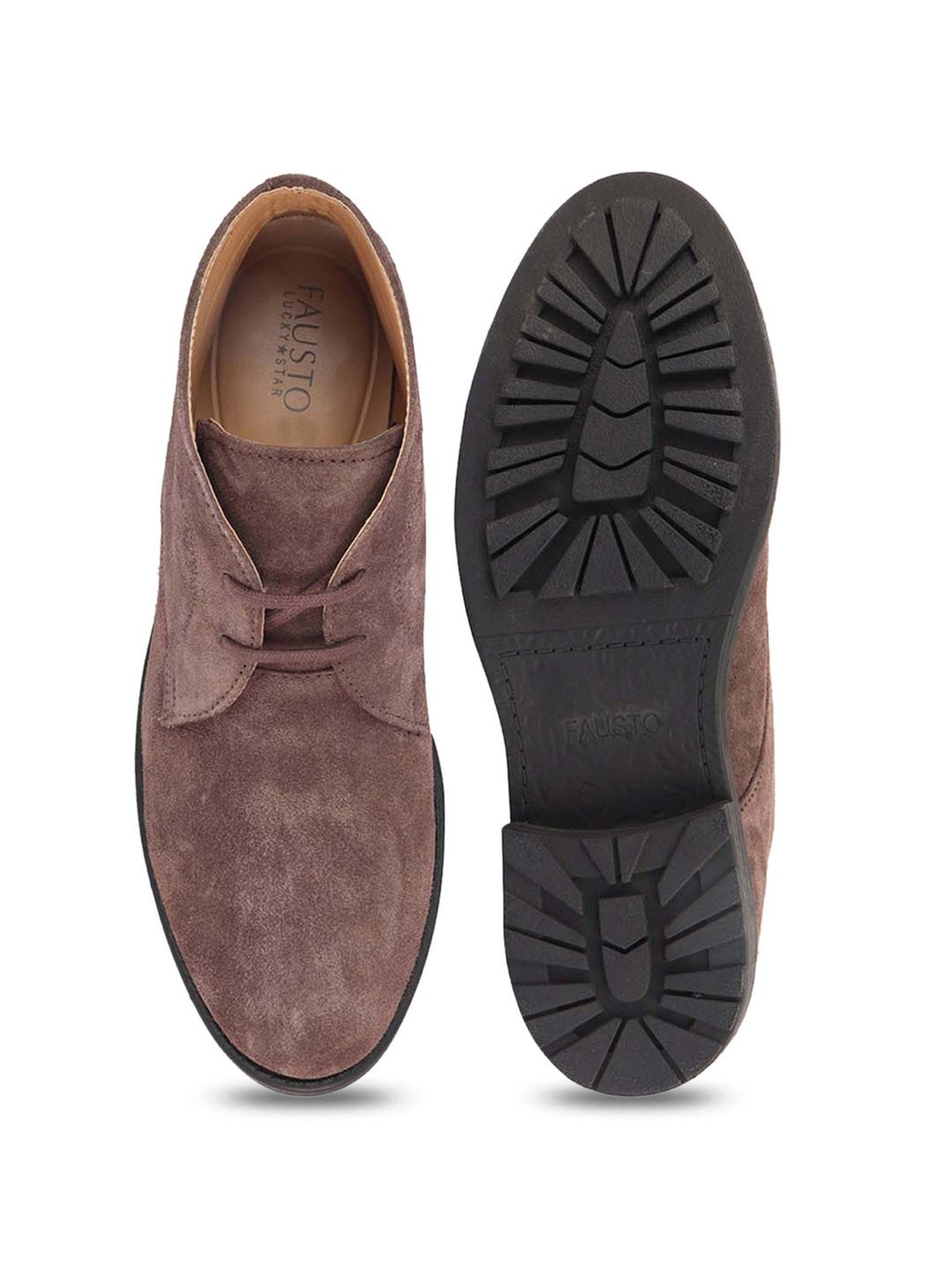 Fausto Men's Brown Chukka Boots