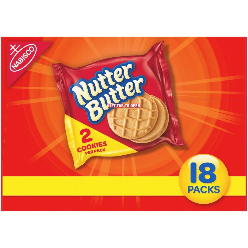 Nutter Butter Peanut Butter Sandwich Cookies - Multipack - 18ct