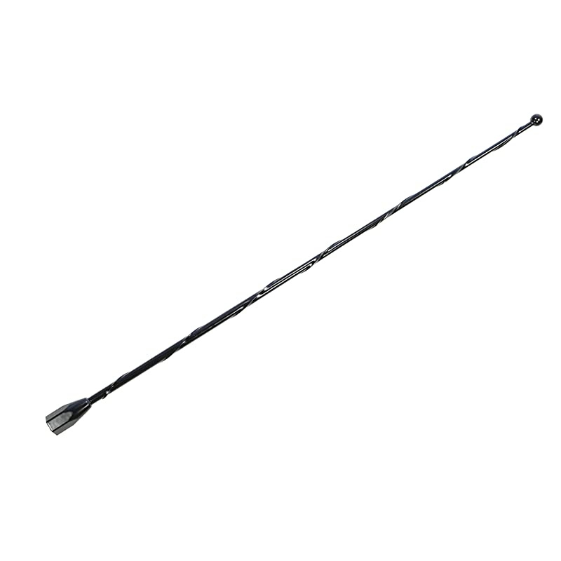 13 Inch Black Short Antenna is Compatible with GMC Sierra 1500 20062021 Spiral Wind Noise Cancellation Spring Steel Construction