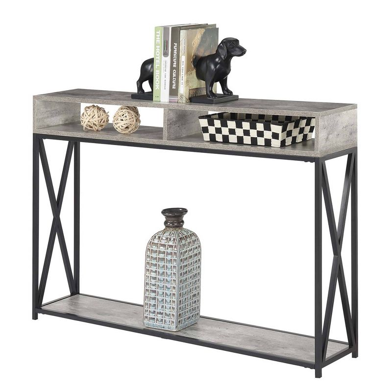 Tucson Deluxe 2 Tier Console Table Faux Birch - Breighton Home