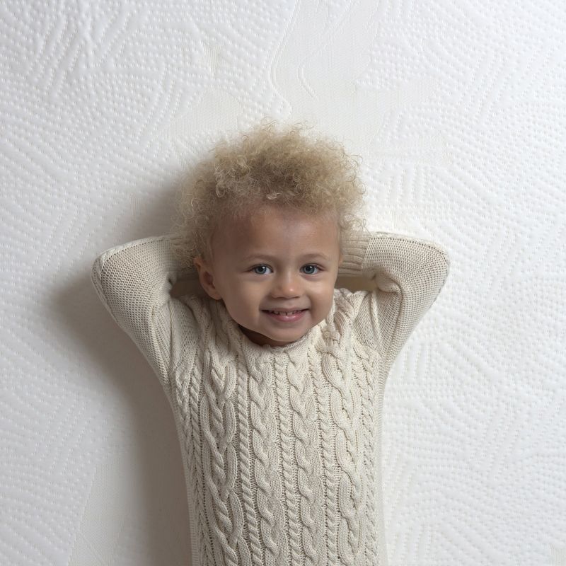 Bundle of Dreams Orion 5" Hypoallergenic 2-Stage Baby and Toddler Crib Mattress & Soft Organic Cotton Baby Mattress Protective Fitted Sheet