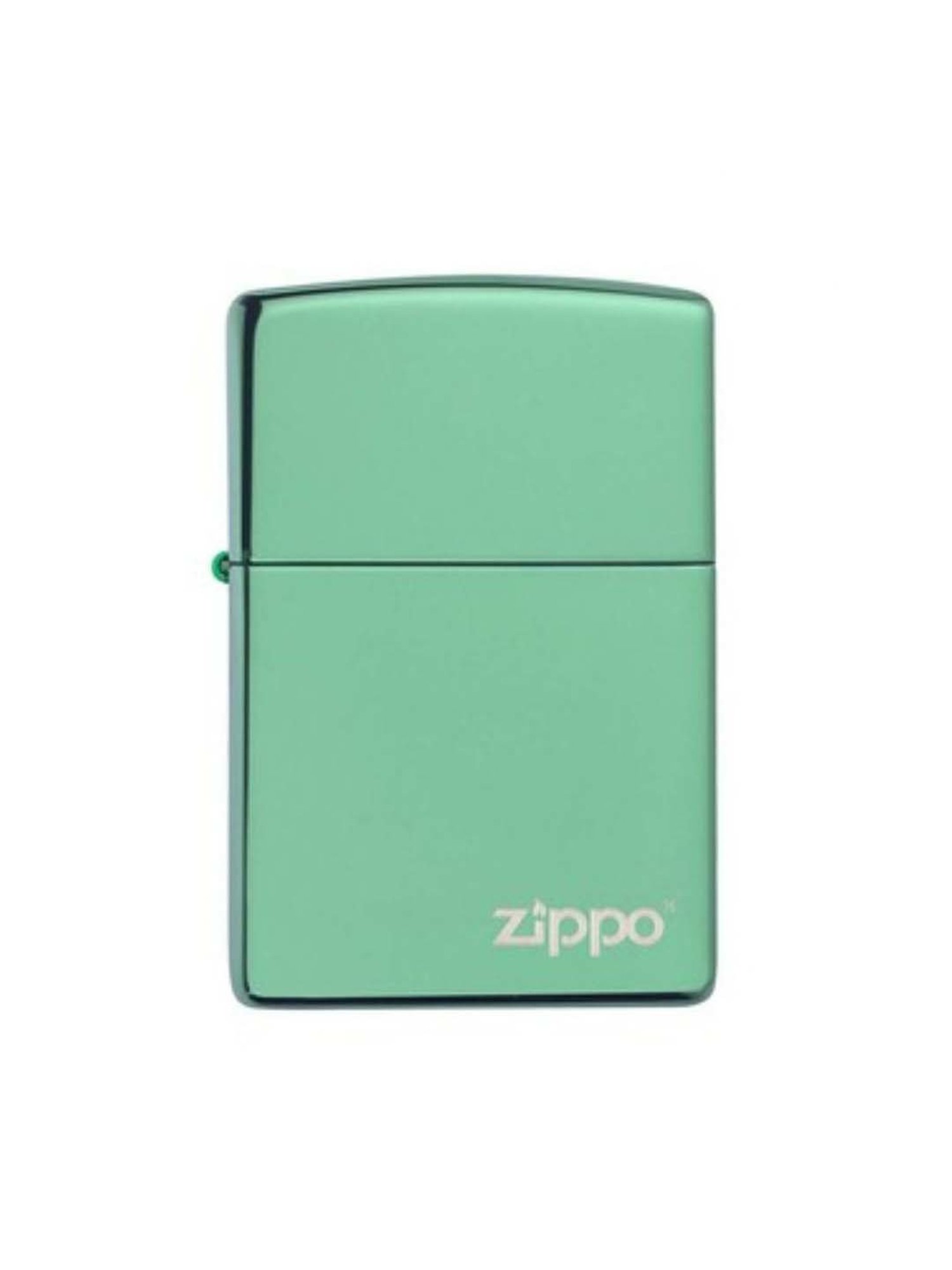 Zippo Green Classic Logo Brass Windproof Pocket Lighter