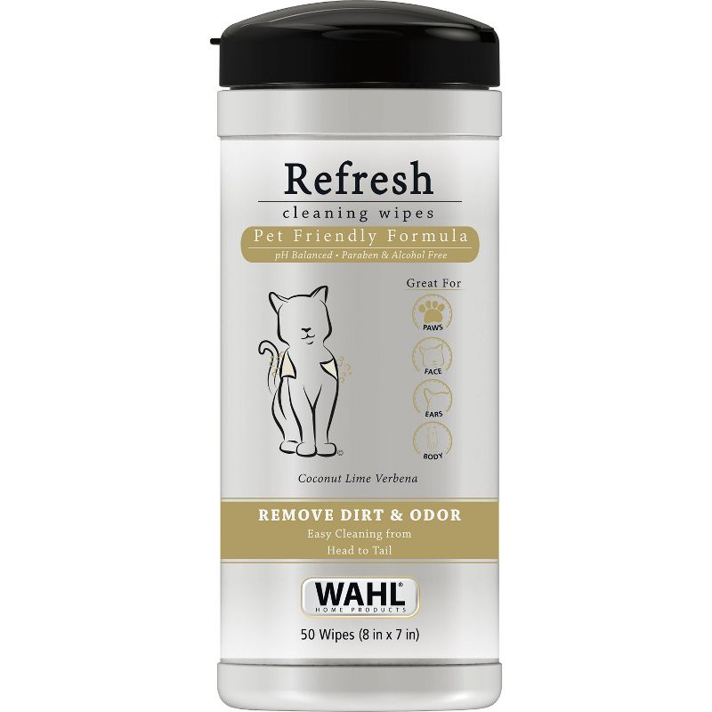 Wahl Cat Cleaning Wipes - 50ct