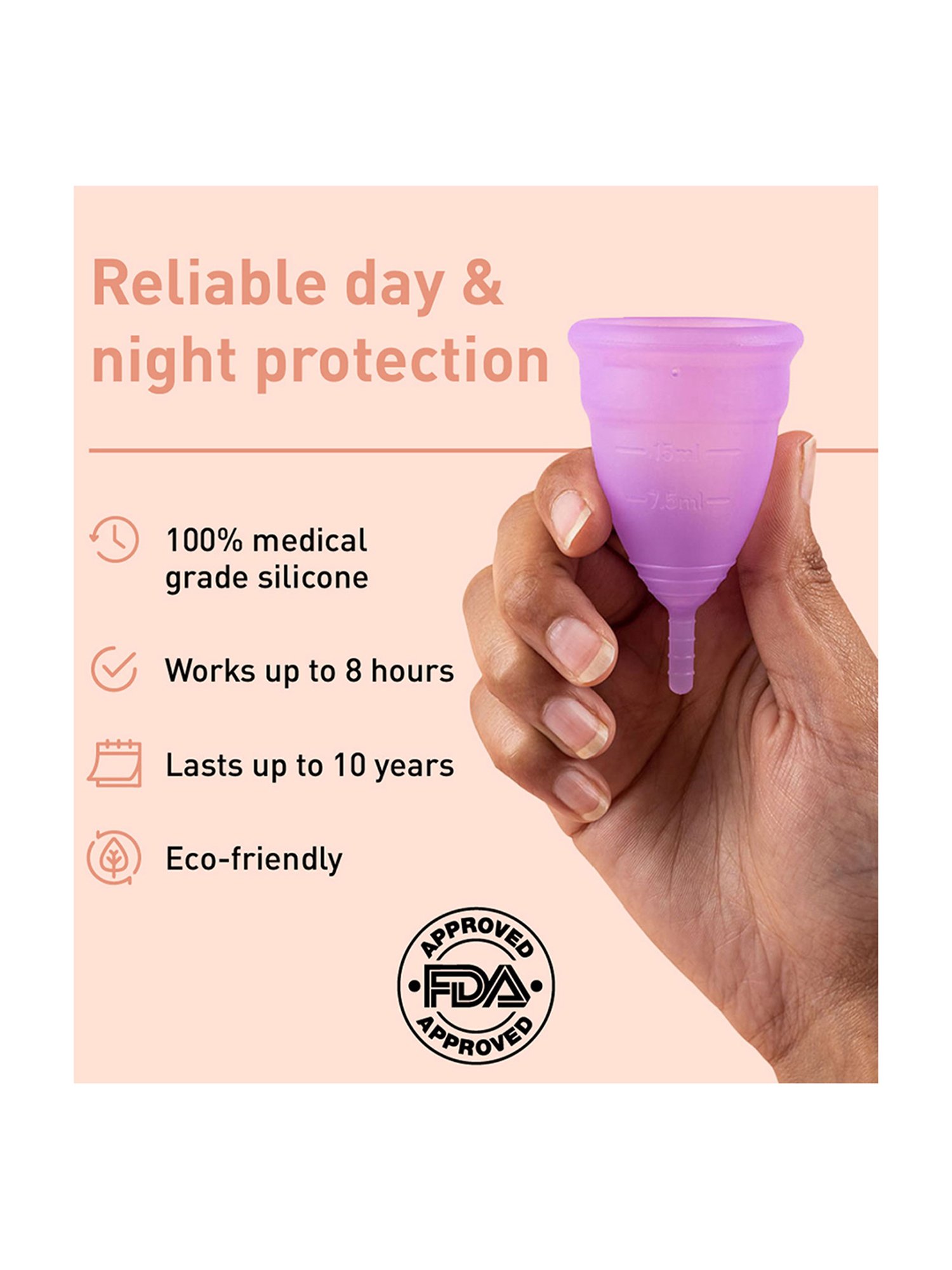 Namyaa Ultra Soft Medium Reusable Menstrual Cup - 50 gm
