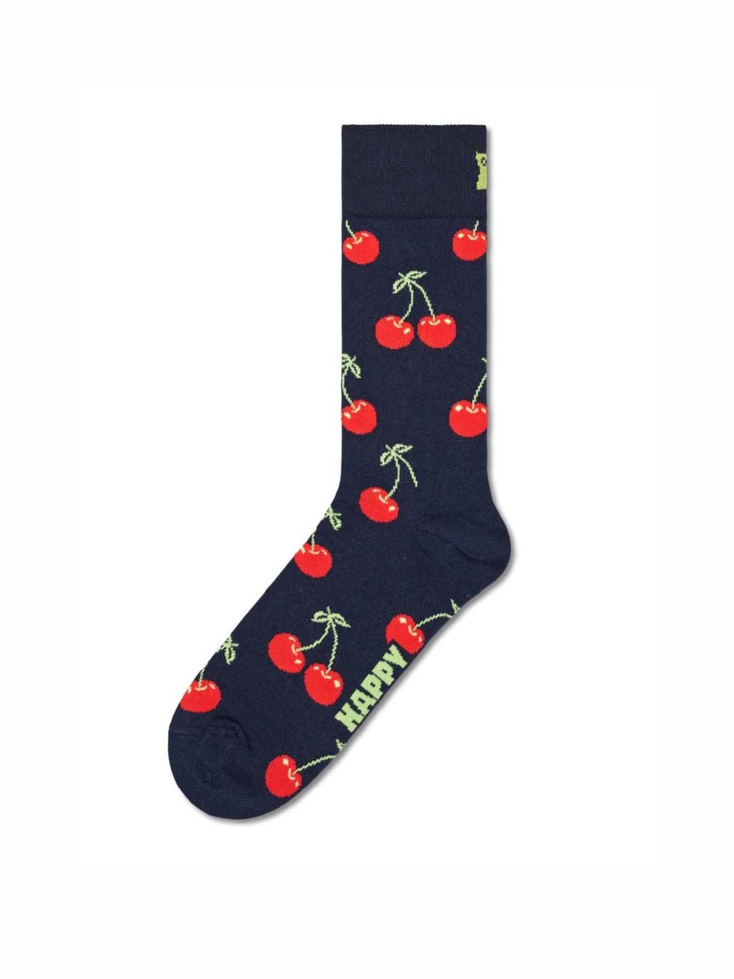 Happy Socks Classic Cherry Black & Yellow Cotton Printed Socks (36-40)